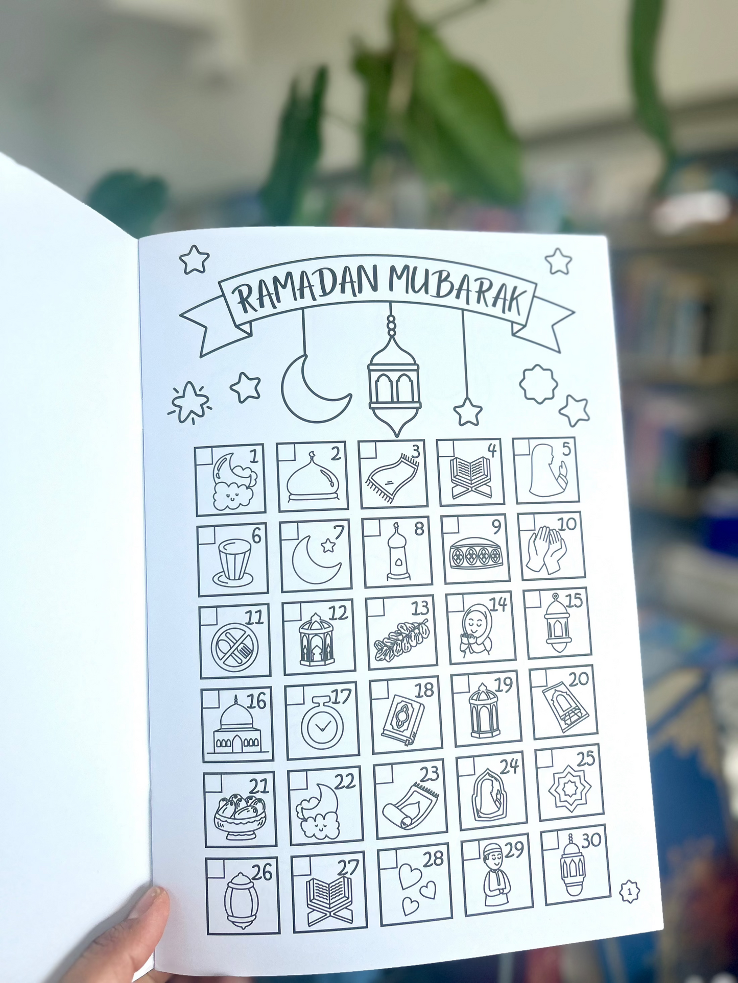 Ramadan Countdown Colouring Book