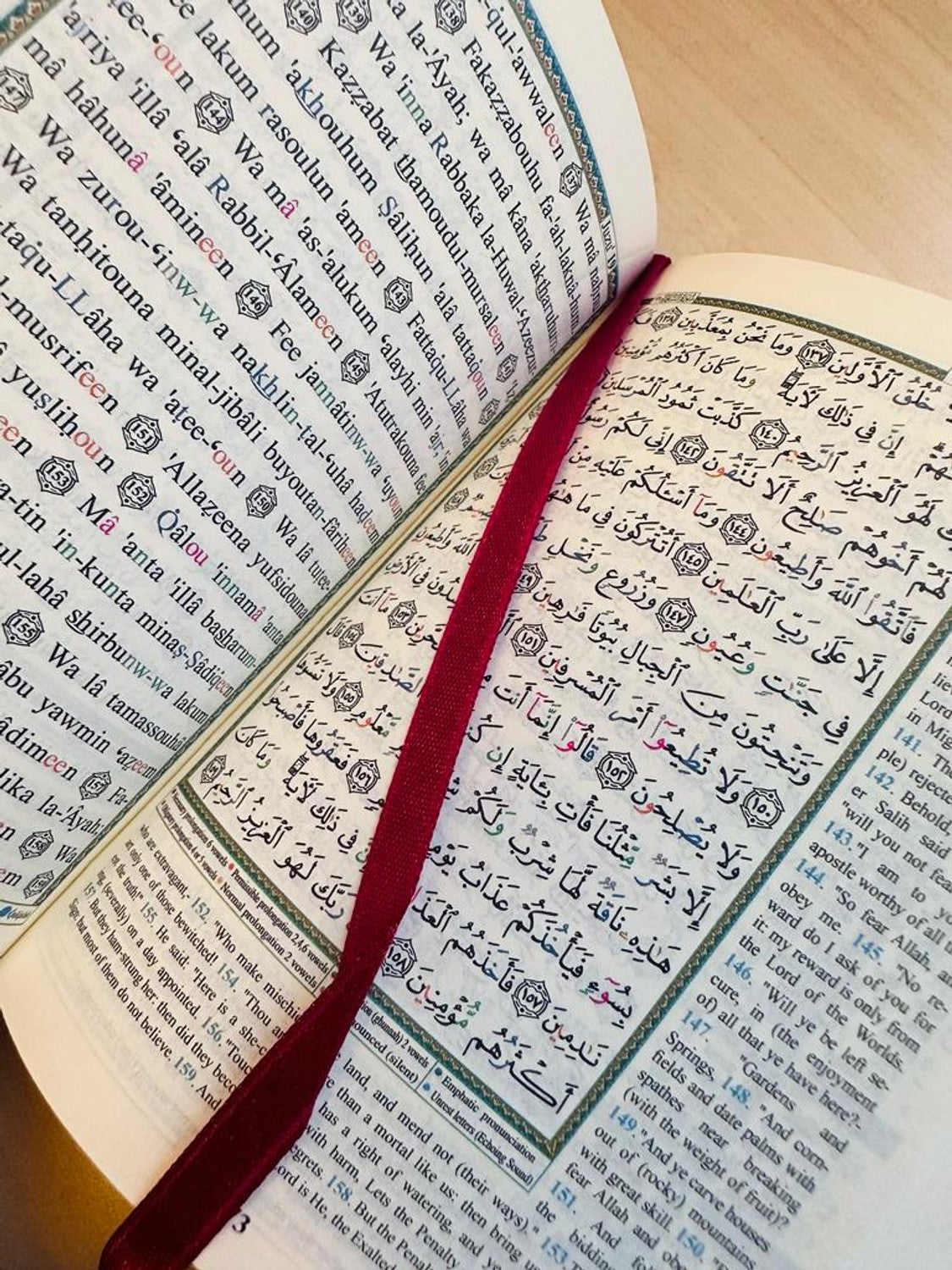 Pocket Size Tajweed Quran with English Translation and Transliteration