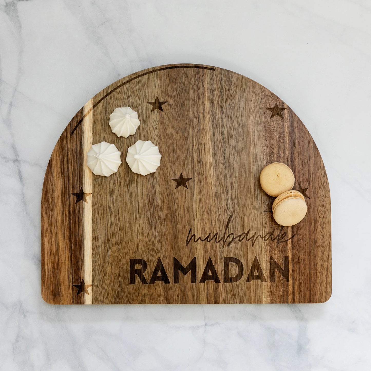 Ramadan & Eid Double Sided Wooden Arch Platter