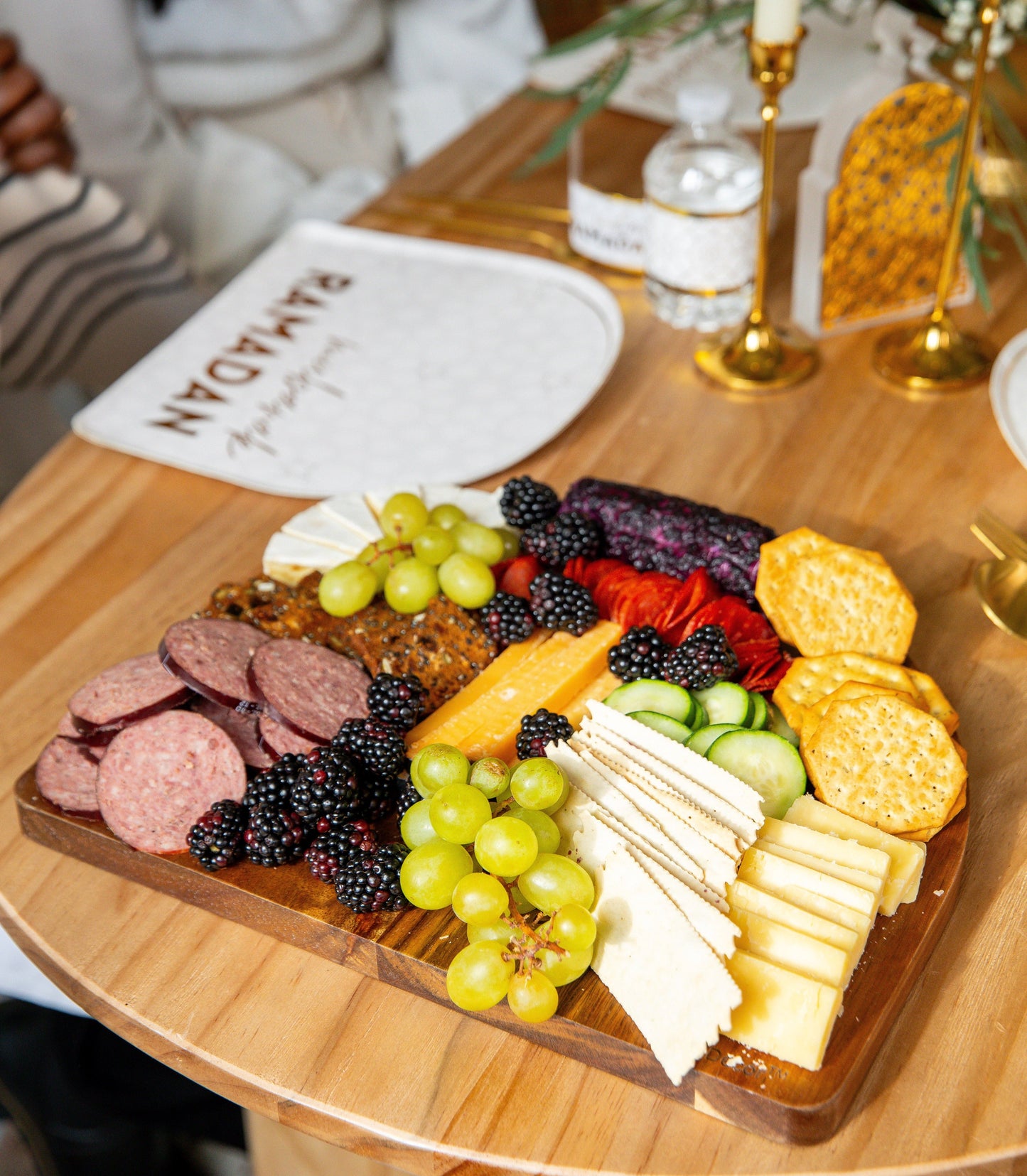 Ramadan & Eid Double Sided Wooden Arch Platter