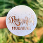 Rose Gold Ramadan Mubarak Stickers